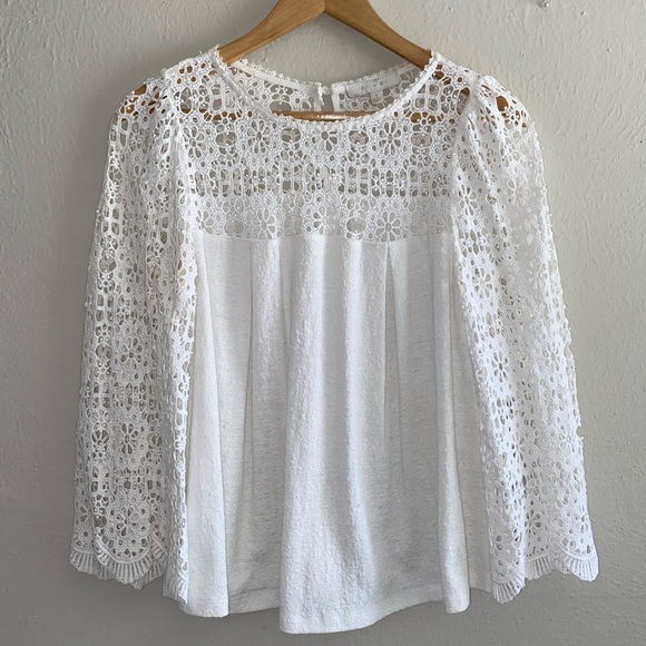 Contemporary Eyelet Detail Blouse - Picture 1 of 8